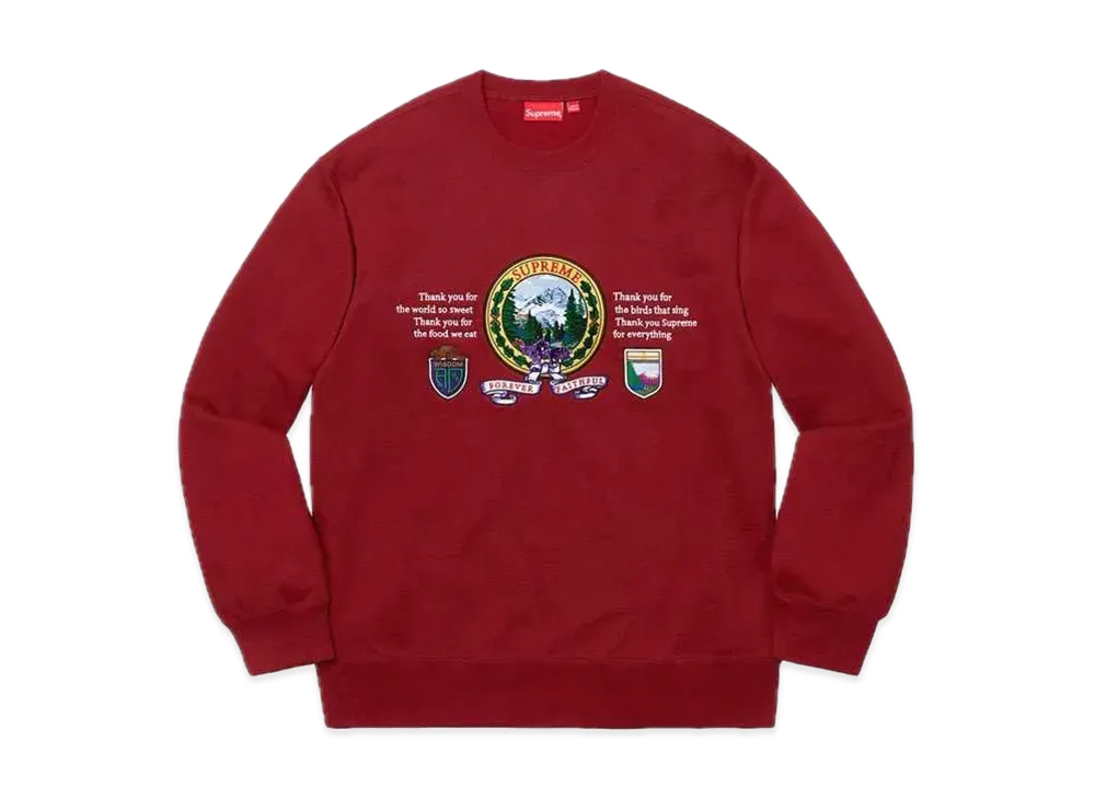 Supreme Mountain Crewneck "Cardinal"