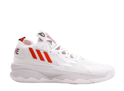 adidas Dame 8 "Footwear White/Vivid Red/Core Black"