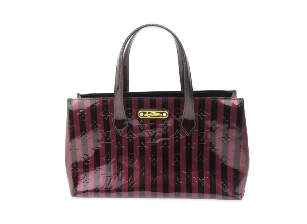 Louis Vuitton Monogram Vernis Rayure Wilshere PM "Amarant"