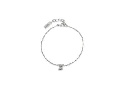 Saint Laurent Opyum Twist Bracelet In Metal "Mirror"