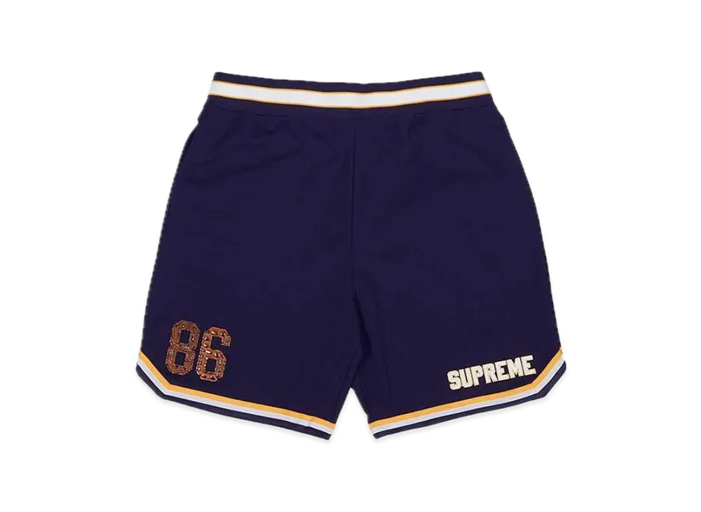 Supreme Faux Croc Basketball Short "Purple"