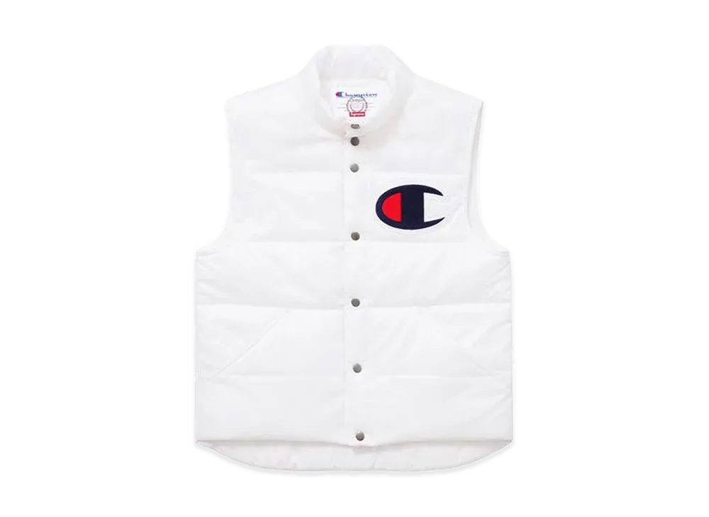 Supreme Champion Puffy Vest "White"