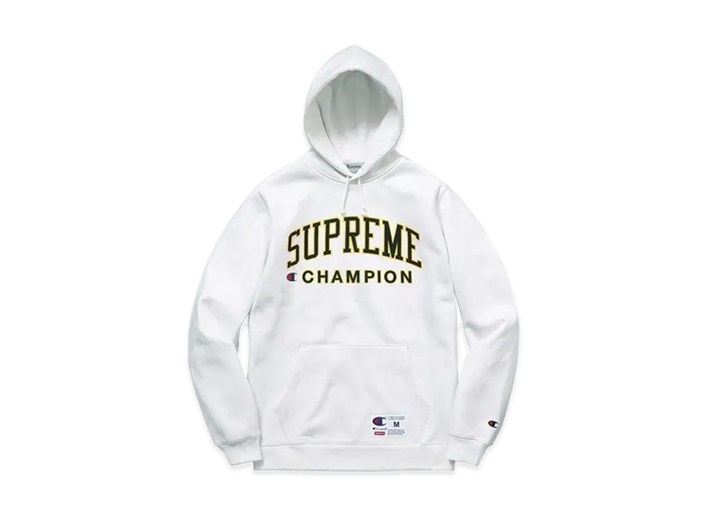 Supreme Champion Hooded Sweatshirt "White"