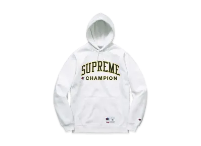 Supreme Champion Hooded Sweatshirt "White"