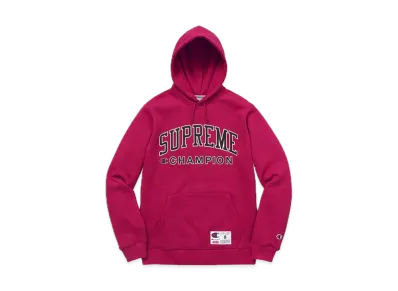Supreme Champion Hooded Sweatshirt "Magenta"