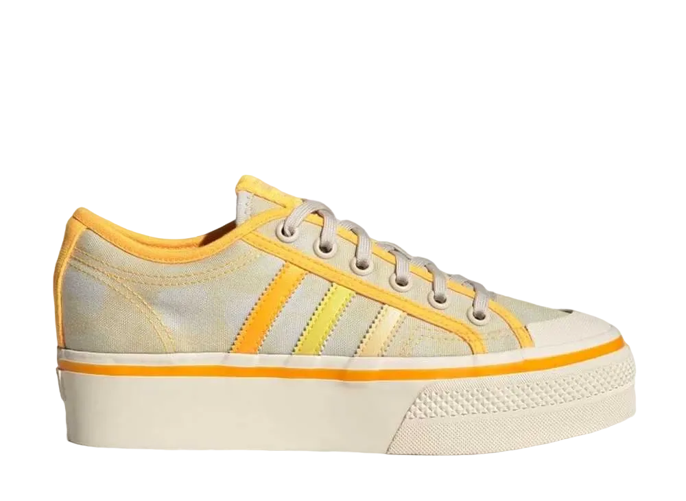 adidas Nizza Platform "Almost Yellow/Orange Tint/Wonder White"