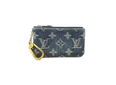 Louis Vuitton Monogram Denim Pochette Cle "Blue"