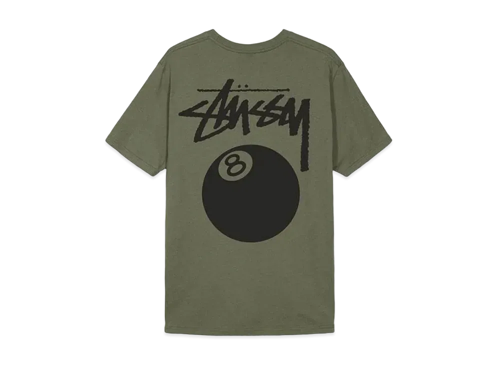 Stussy 8 Ball Pig Dyed Tee "Olive"