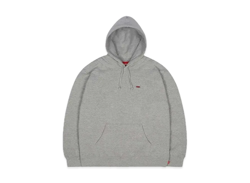 Supreme Enamel Small Box Hooded Sweatshirt "Heather Grey"