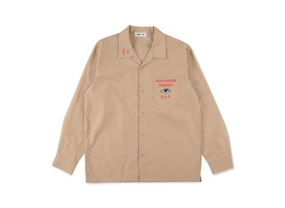 WIND AND SEA KOICHIRO TAKAGI X WDS OPEN COLOR SHIRT "Khaki"