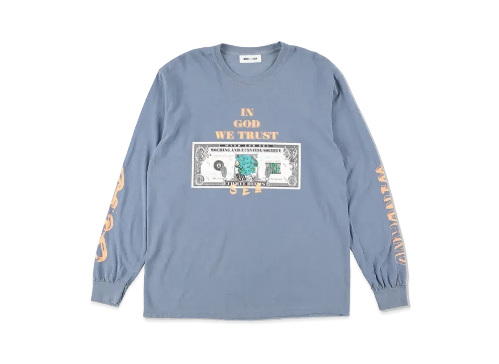 ウィンダンシー 高木耕一郎 X L/S T シャツ "ブルー"