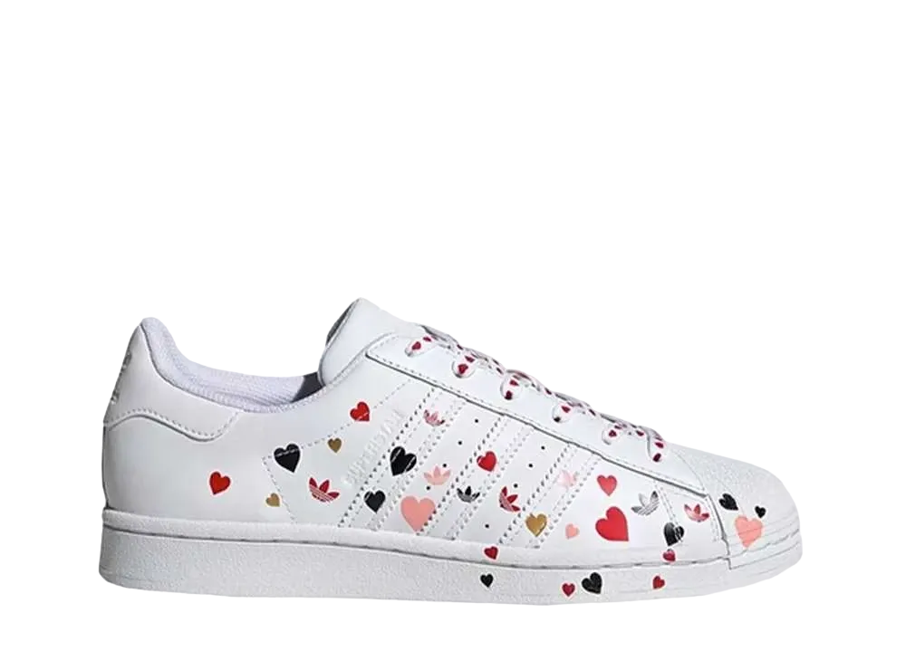 adidas Women's Superstar Valentine's Day "Cloud White/Core Black/Glory Pink" (2020)