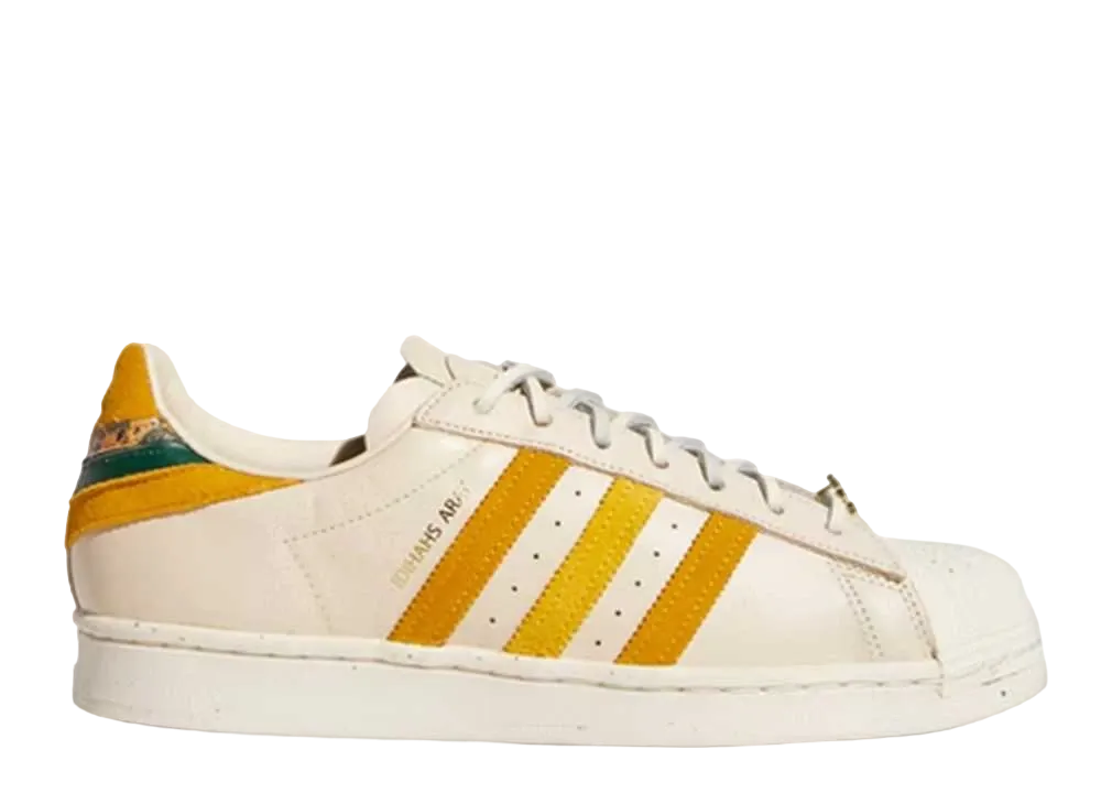 ヤラ シャヒディ × アディダス スーパースター "クリーム ホワイト/ヘイジー イエロー レガシー ゴールド"