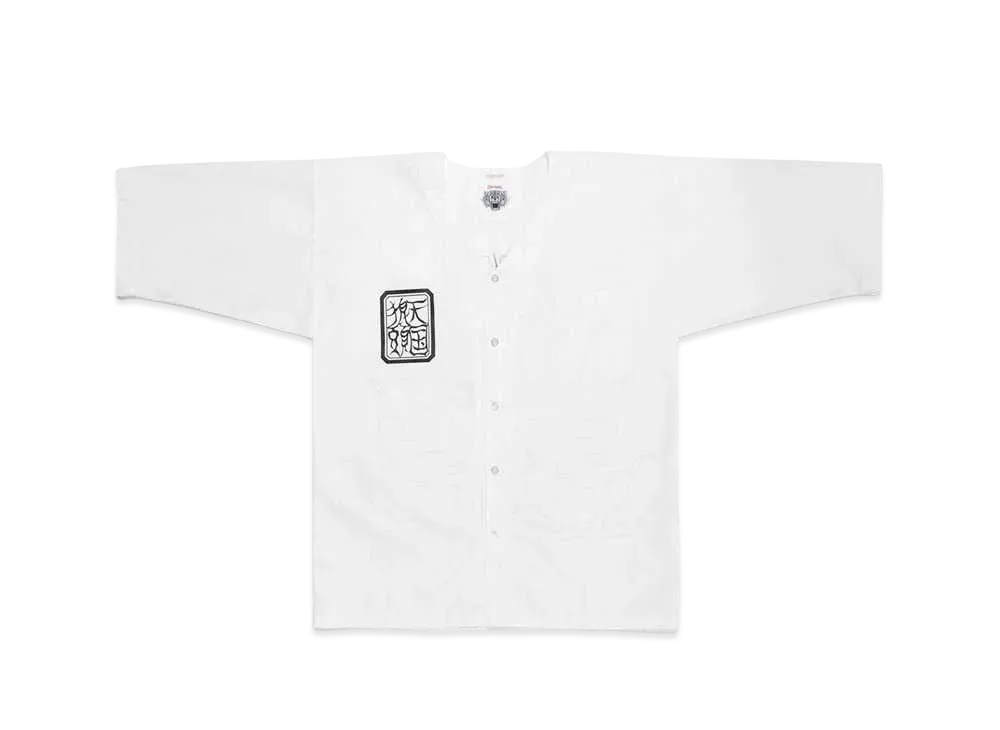 WACKO MARIA WOLF’S HEAD / DABO SHIRT "White Black"