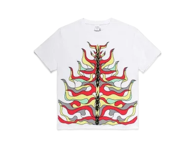 WACKO MARIA WOLF’S HEAD / WASHED HEAVY WEIGHT T-SHIRT "White"