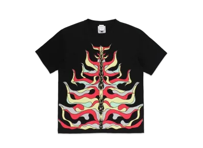 WACKO MARIA WOLF’S HEAD / WASHED HEAVY WEIGHT T-SHIRT "Black"