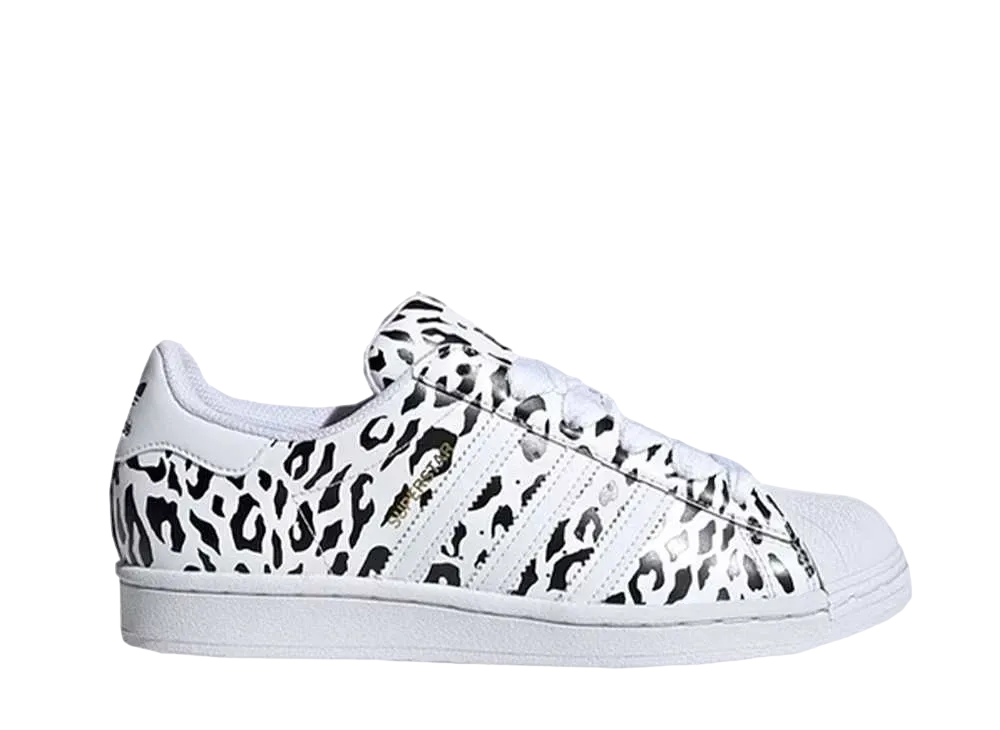 adidas Women's Superstar "Leopard White"
