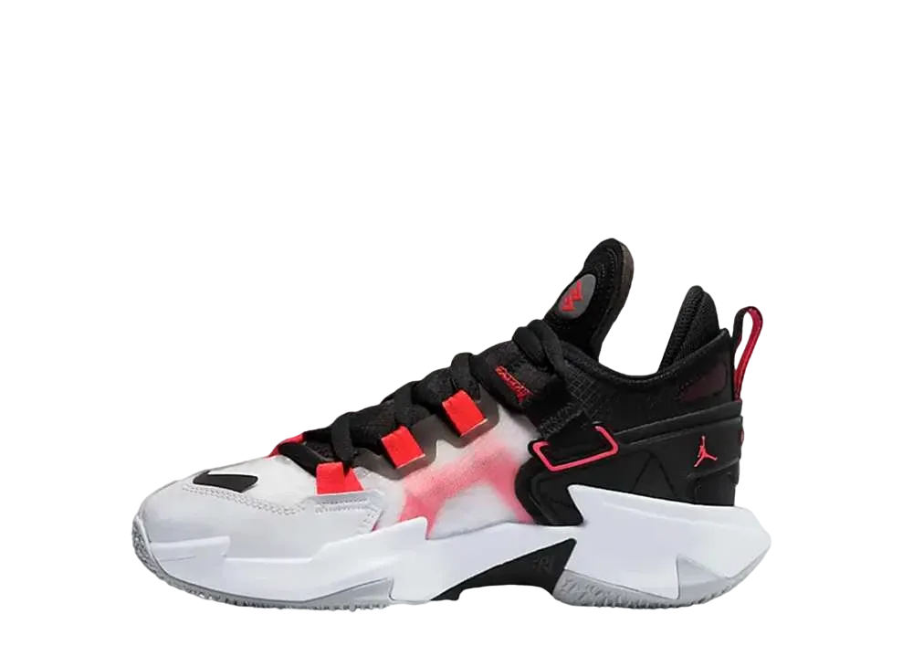 Nike GS Jordan Why Not Zer0.5 "White/Bright Crimson/Black"