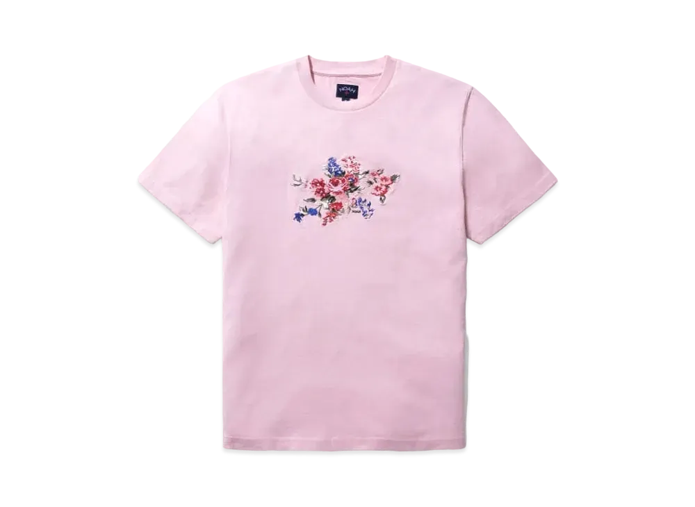 Noah Bloom Embroidered Tee "Pink"