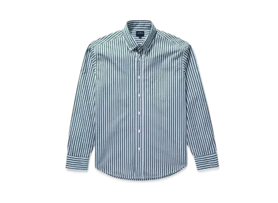 Noah Bengal Stripe Shirt "White/Green"