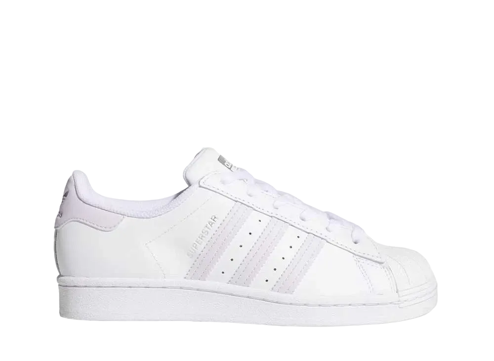 アディダス ウィメンズ スーパースター "ホワイト/パープルティント"