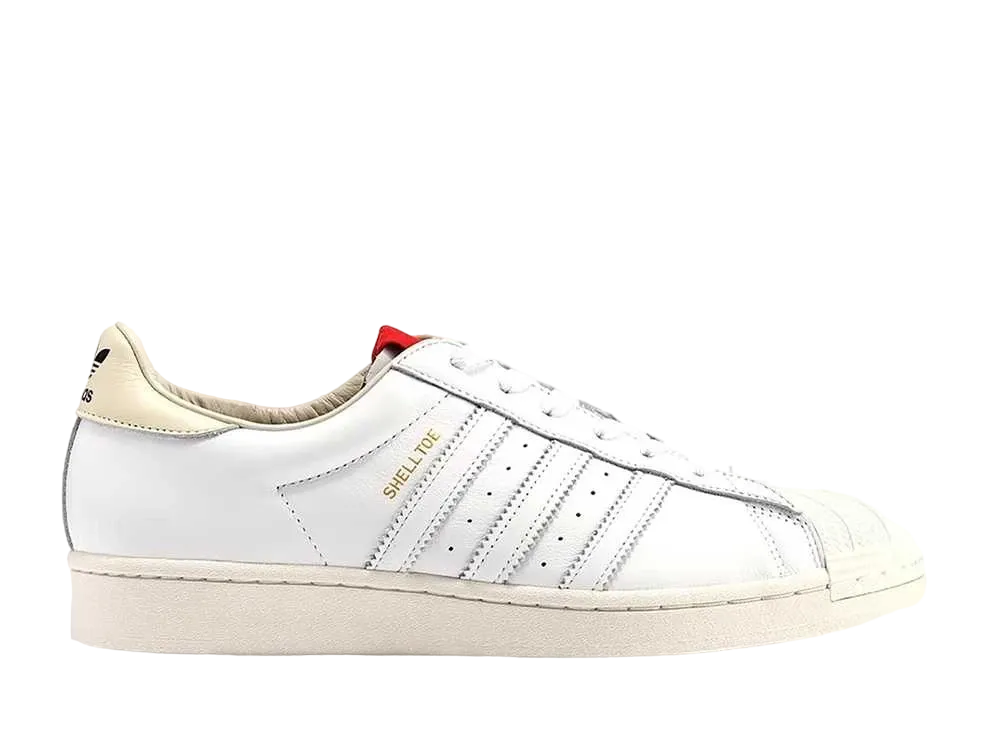 アディダス スーパースター 424 シェルトエ "コア ホワイト/コア ホワイト/スカーレット"
