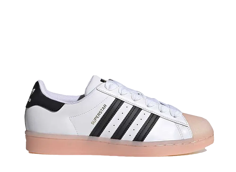 adidas Women's Superstar "White Black Haze Coral"