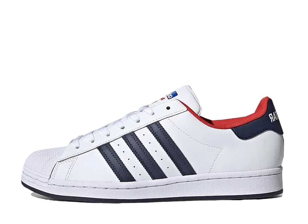 adidas Superstar Top Ten "Cloud White/Collegiate Navy/Red"