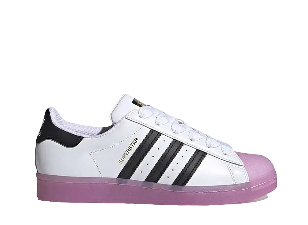 アディダス ウィメンズ スーパースター "ホワイト ブラック ショック パープル"