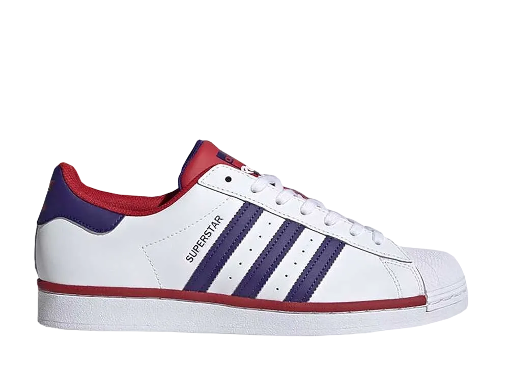 adidas Superstar "White Purple Scarlet"