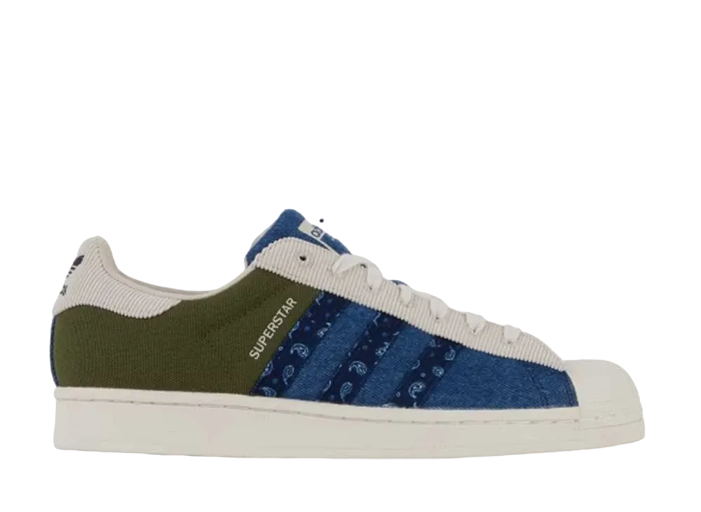 アディダス スーパースター "オリーブ デニム"