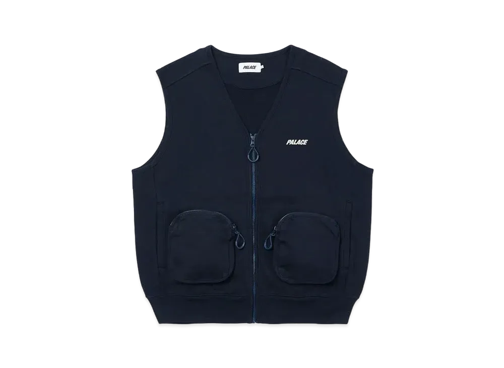 PALACE LONDON SWEAT GILET "Navy"
