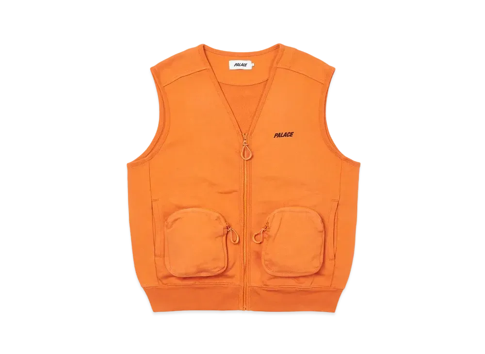 PALACE LONDON SWEAT GILET "Rust"