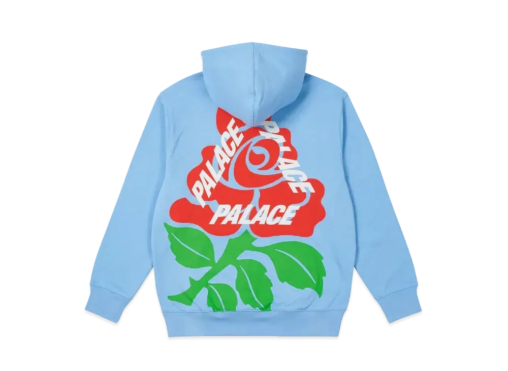 PALACE ENGLISH ROSE HOOD "Light Blue"