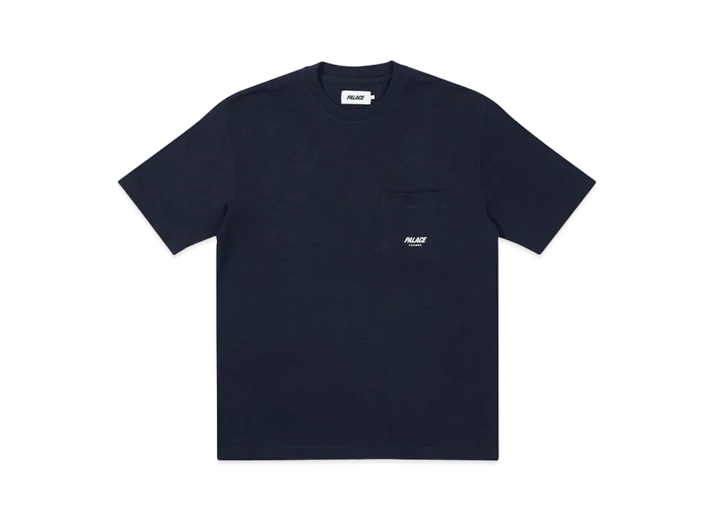 PALACE SLUB POCKET ZIG ZAG T-SHIRT "Navy"
