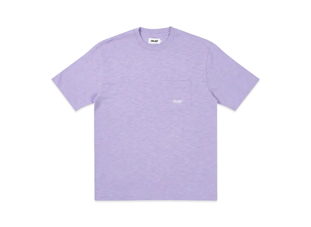 PALACE SLUB POCKET ZIG ZAG T-SHIRT "Violet"
