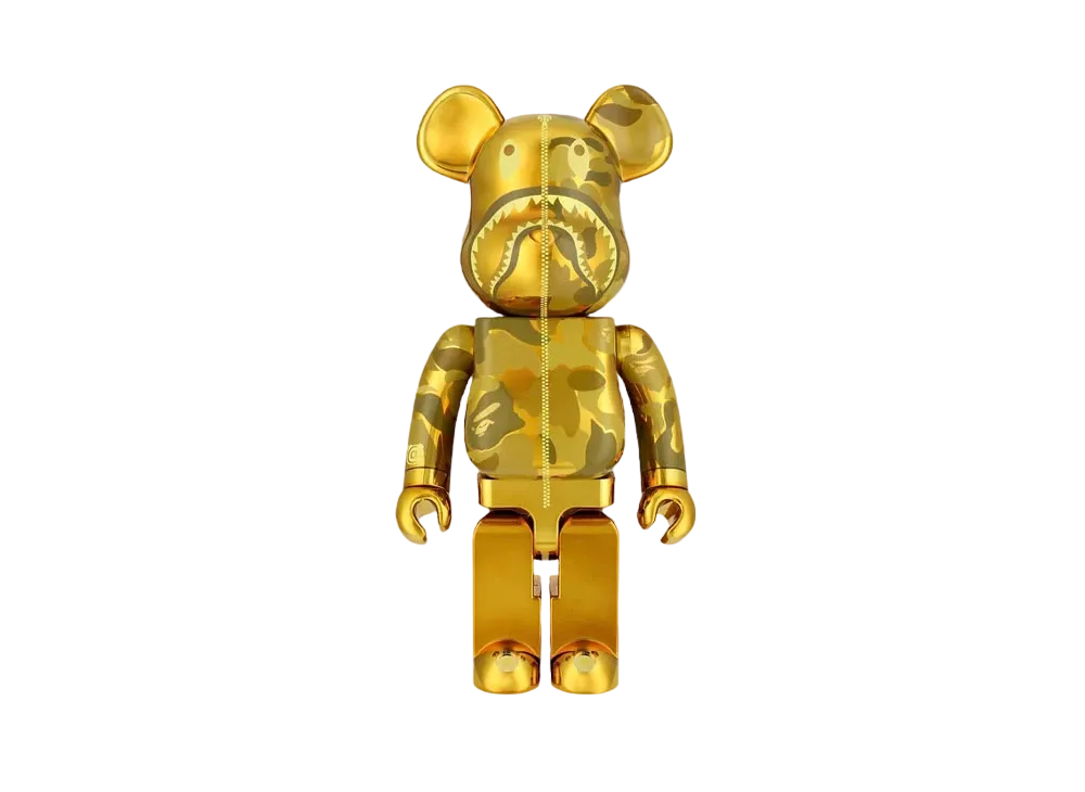 Bearbrick BAPE(R) CAMO SHARK 1000％ GOLD