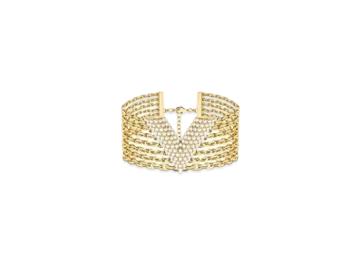 Louis Vuitton Manchette Essential V Pearl Bracelet