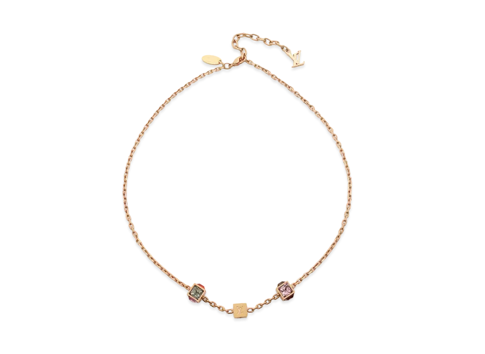 Louis Vuitton Collier Gambling Necklace "Gold"