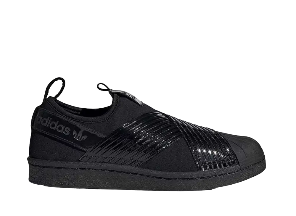 adidas Women's Superstar Slip-On "Triple Black"