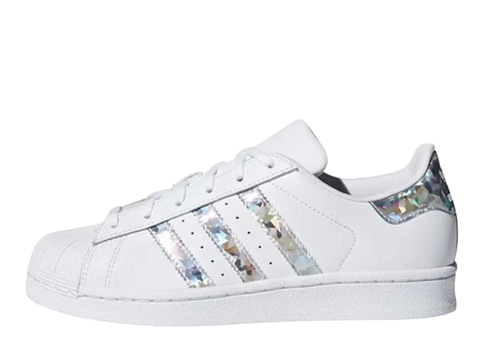 adidas Superstar "White Holographic Stripes" (Youth)