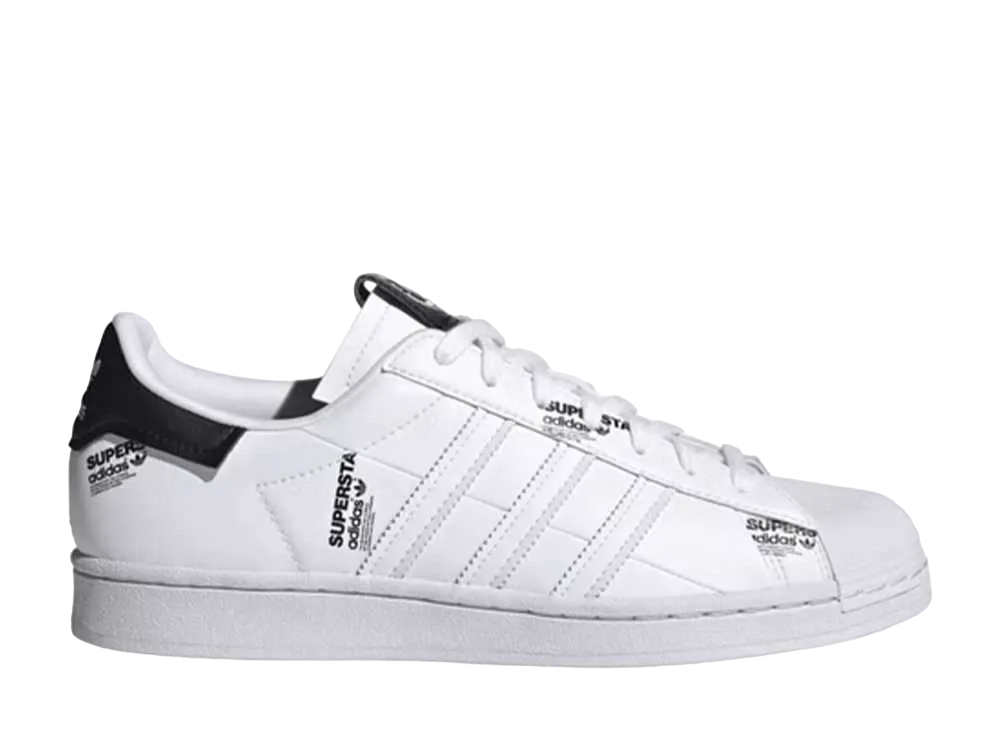 adidas Superstar "White Black Logo Print"