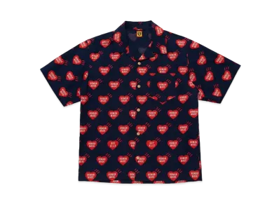 HUMAN MADE HEART ALOHA SHIRT "Navy"