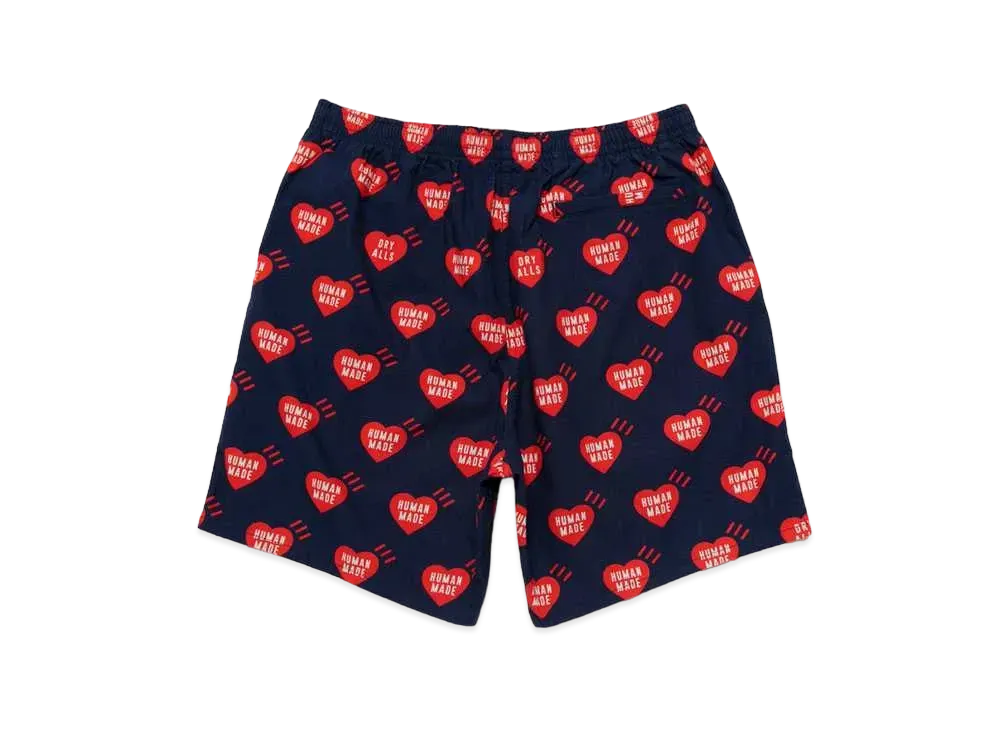 ヒューマン メイド ハート アロハ ショーツ "ネイビー"