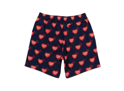 HUMAN MADE HEART ALOHA SHORTS "Navy"