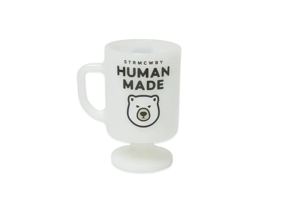 HUMAN MADE MILK GLASS PEDESTAL MUG "White"
