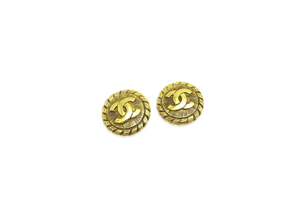 CHANEL Coco Mark Earrings "Gold"