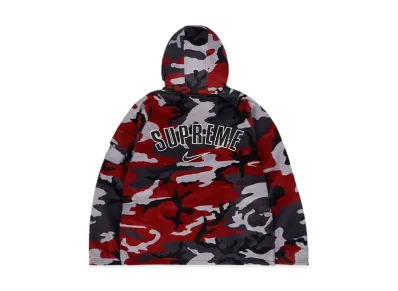 Supreme / Nike Arc Corduroy Hooded Jacket "Red Camo"