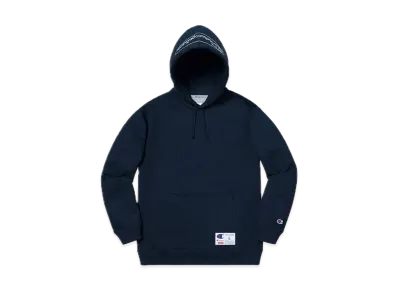 Supreme Champion Outline Hooded Sweatshirt "Navy"