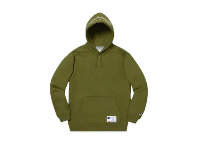 Supreme Champion Outline Hooded Sweatshirt "Dark Olive"